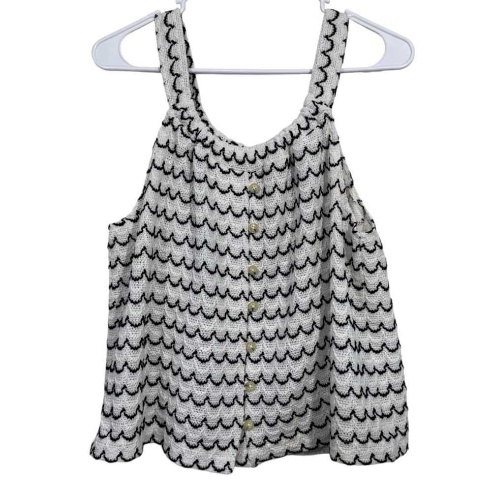 Madewell Texutre and Thread Knit Cropped Tank Top